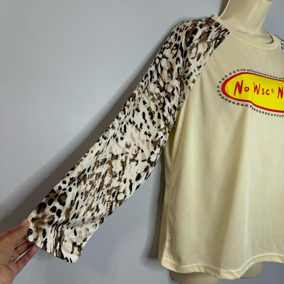 WhenSmokeClears  Camo Long Sleeve T-Shirt Spell out Pull-over Small - Picture 4 of 8